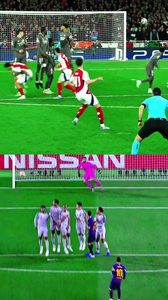 哪個(gè)難度更大？將梅西的任意球和賴斯的任意球放在一起對比