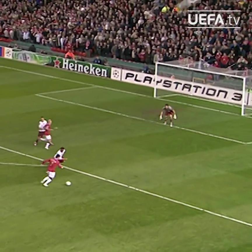 傳奇的起點(diǎn)！C羅打進(jìn)的第一個(gè)歐冠進(jìn)球