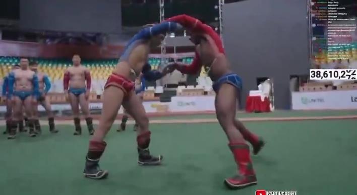 WWE？！甲亢哥與一名蒙古職業(yè)摔跤手對(duì)決，并使出瘋狂終結(jié)技！